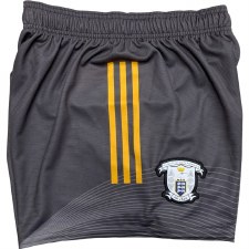 O'Neills Clare GAA Goalkeeper Shorts 2023 Grey Amber Age 9-10